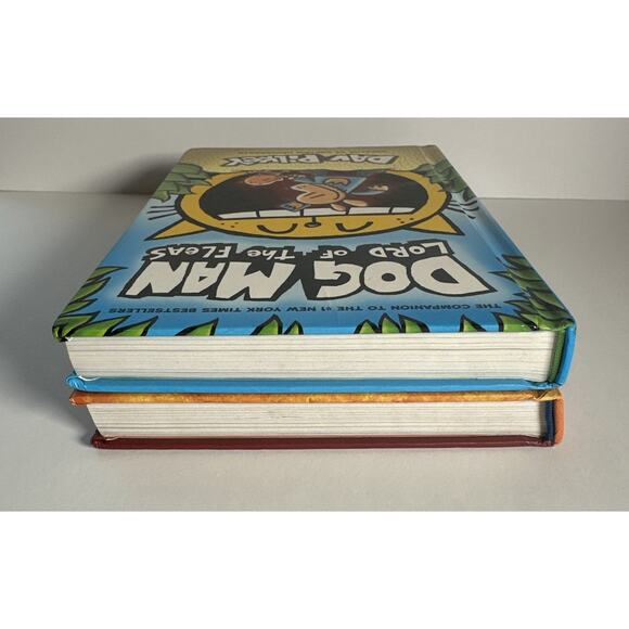 Lot Of 2 Used Dog Man Books Dog Man Brawl Of The Wild And Lord Of The Fleas - Picture 6 of 8